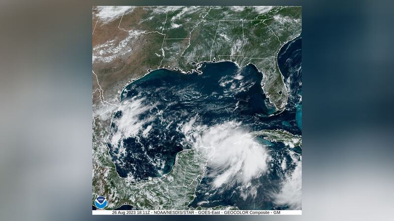 The National Hurricane Center reports a system in the Gulf of Mexico has a 70% chance of...