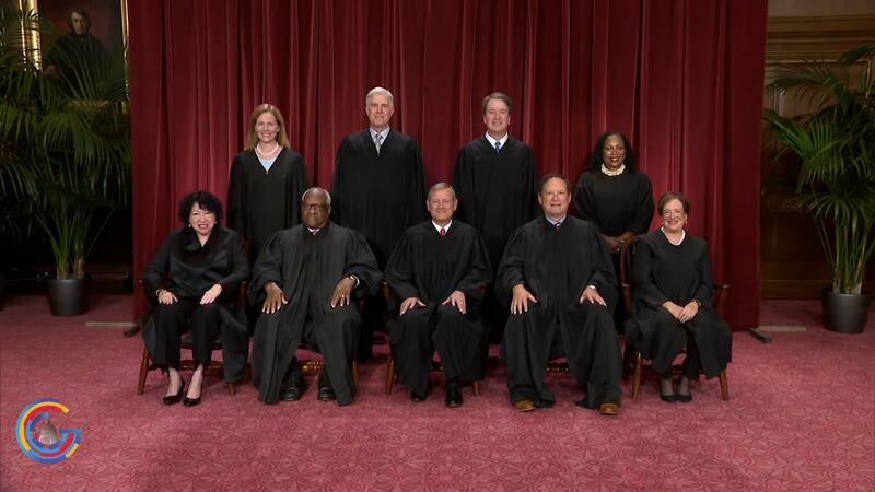 Group photo of the current Supreme Court