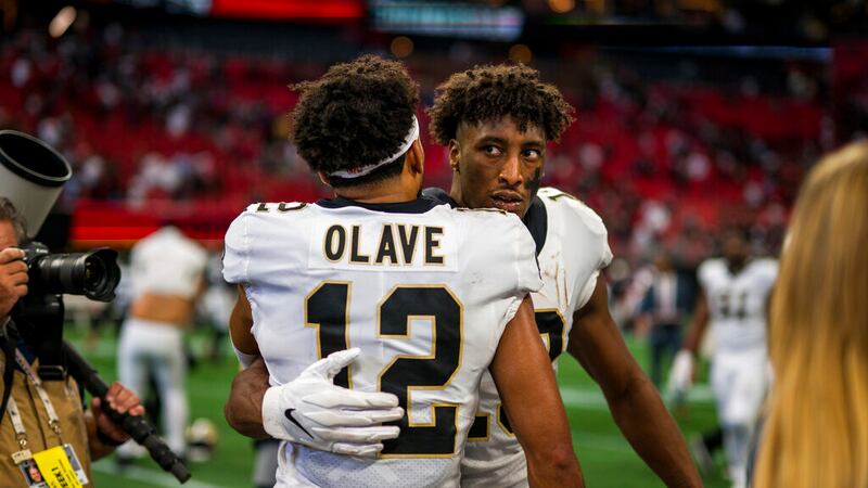 Olave was drafted in the first-round of the 2022 NFL Draft. (AP Photo/Danny Karnik)